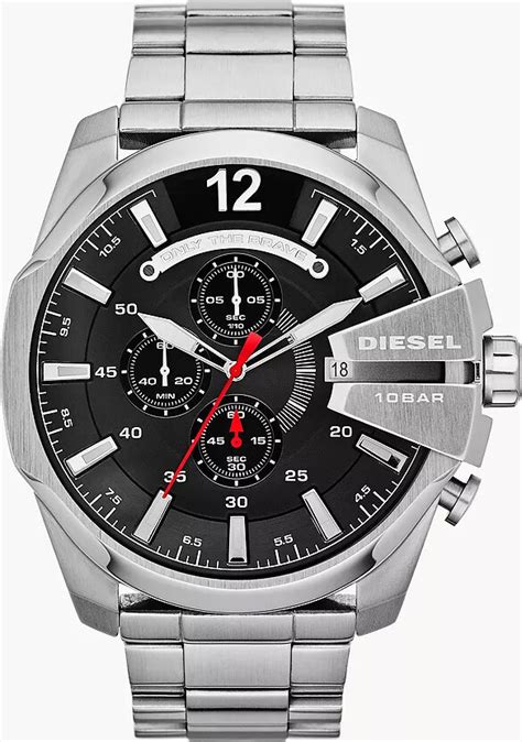 Diesel Mens Mega Chief Chronograph Steel Watch Shopstyle