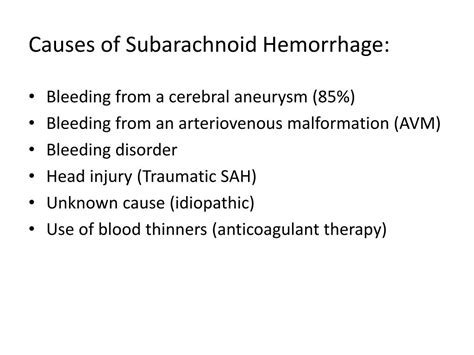 Ppt Neurosurgery Case 3 Subarachnoid Hemorrhage Powerpoint