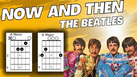 Now And Then The Beatles Guitar Tutorial Chords YouTube