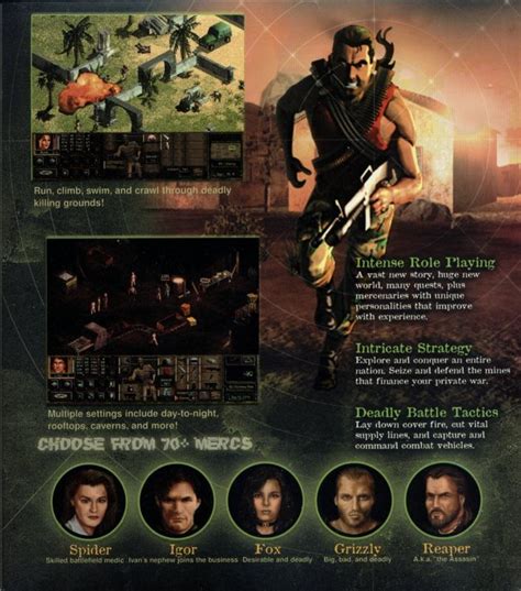 Jagged Alliance Box Cover Art Mobygames