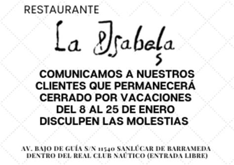 Restaurante La Isabela Sanlucar De Barrameda Restaurant Avis Numéro