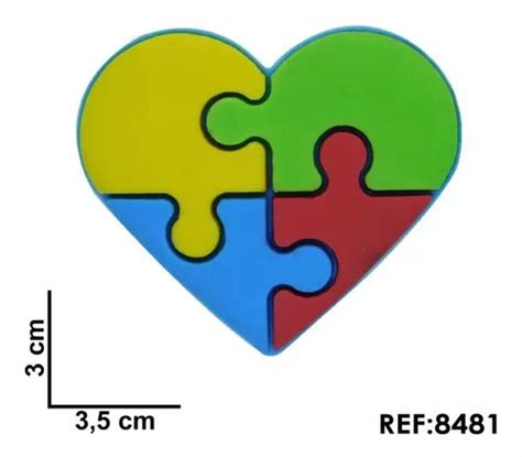 Kit Aplique Emborrachado Cora O Autismo Autista Parcelamento Sem