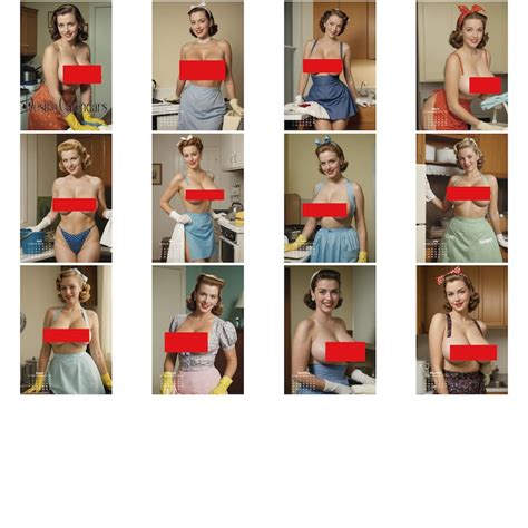 Housework Calendar Naked Women Big Breasts Pin Up By Desirecalendars Etsy