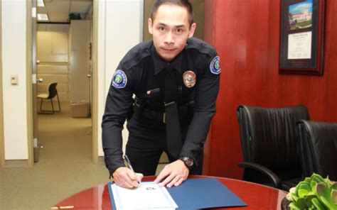 Four new officers welcomed to Costa Mesa Police Department at Monday ...