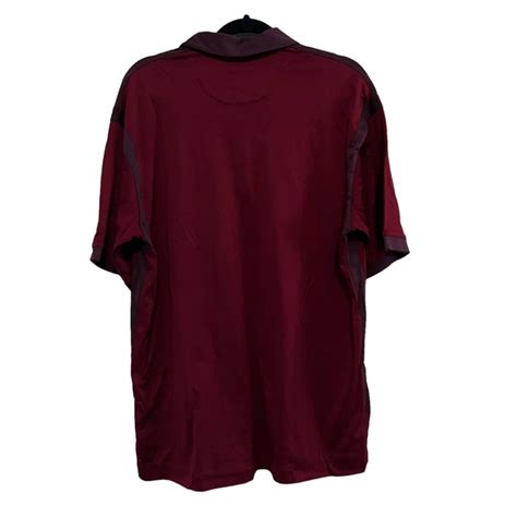 Tiger Woods Tiger Woods Mercerized Cotton Burgundy Red Golf Polo Shirt ...