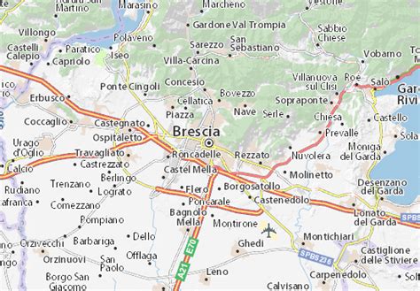 MICHELIN Brescia map - ViaMichelin