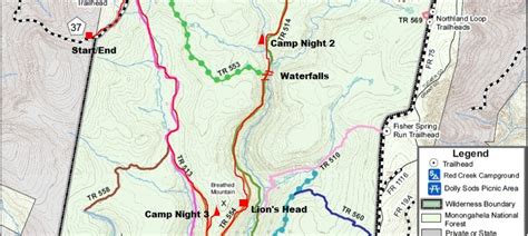 dolly sods wilderness trail map  seeking lost  hiking