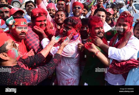 Allahabad Uttar Pradesh India 14th Mar 2018 Allahabad Samajwadi