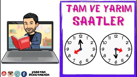 1 SINIF SAATLER TAM VE YARIM SAAT YouTube