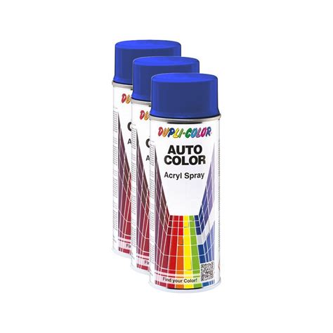 X Dupli Color Auto Color Acryl Spray Lackspray Blau Perl Met