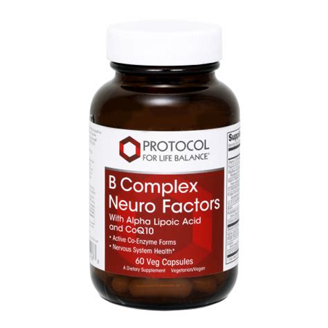 B Complex Neuro Factors With Alpha Lipoic Acid And Coq10 Protocol For Life Balance