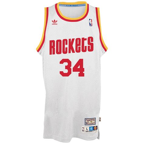 Adidas Mens Hakeem Olajuwon Houston Rockets Retired Player Swingman