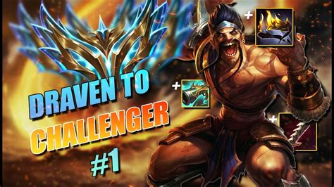 Hard Carrying Oce With Draven Draven To Challenger Youtube