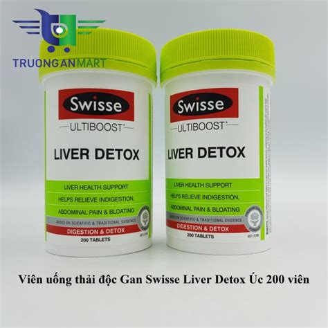 Viên uống thải độc Gan Swisse Liver Detox Úc 200 viên