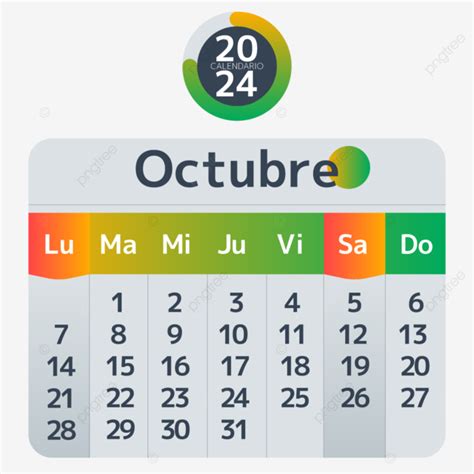 Gambar 2024 Kalender Spanyol Hijau Oktober Dua Ribu Dua Puluh Empat