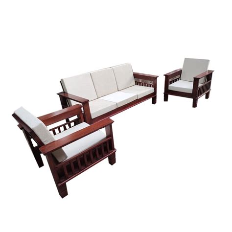 Brown Seater Designer Wooden Sofa Set Cotton At Rs Set