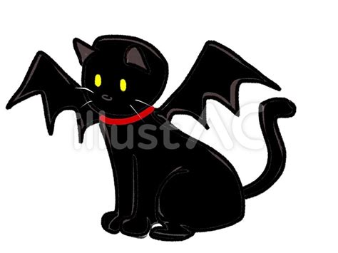 ハロウィンの黒猫イラスト No 1660217／無料イラスト フリー素材なら「イラストac」