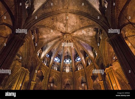 Barcelona Cathedral, Interior Stock Photo - Alamy