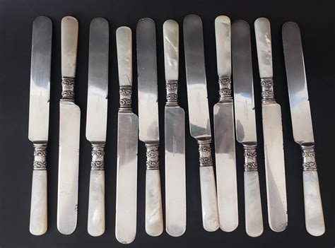 Mother Of Pearl Handled Knife Fork Set 23 Piece American Cutlery