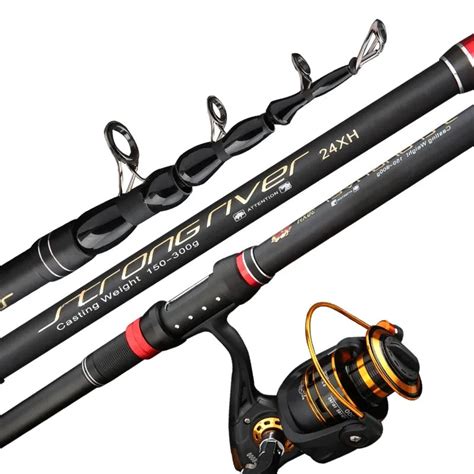 Carbon Fiber Spinning Fishing Rod E Reel Combo Telesc Pico Carp Rod