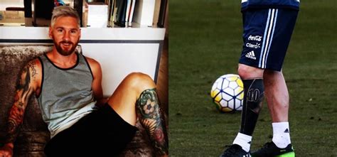 Lionel Messi Leg Tattoo - IMAGESEE