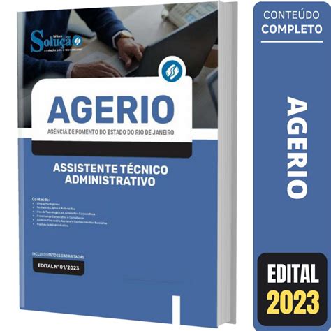 Apostila Agerio Assistente T Cnico Administrativo Solu O Cursos E