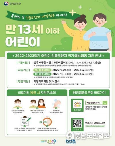 세종시 유행성감기 무료 예방접종 21일부터 시작