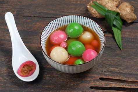 Premium Photo Tang Yuan Wedang Ronde Sweet Dumpling Ball Is A