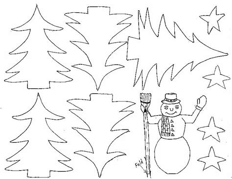 Christmas Tree Cut Out Patterns - Coloring Home