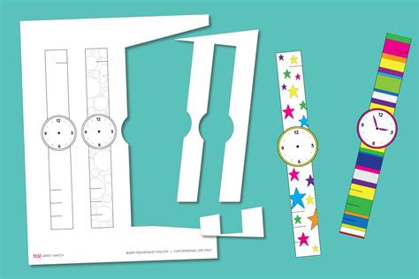 Printable Paper Watch Template For Kids Yes We Made This