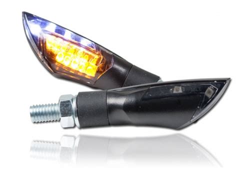 DUAL LED Blinker mit Standlicht dunkel getönt TecBike