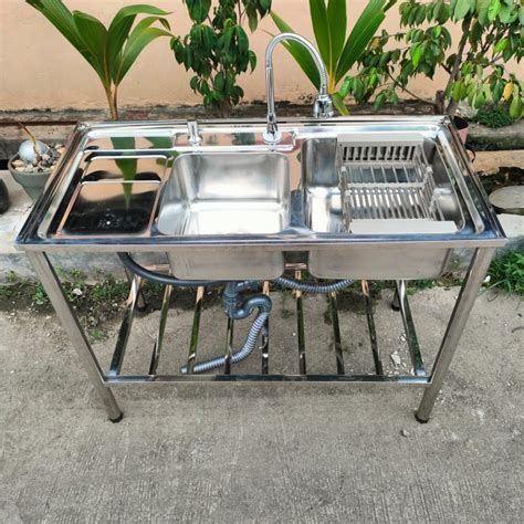 Jual Paket Komplit Bak Cuci Piring 2 Lobang Portable Bcp Portable Sink