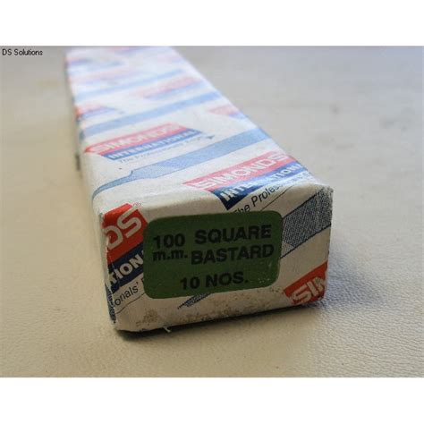Engineers File 100mm 4 Inch Square Profile Bastard Cut Grade
