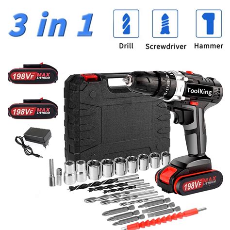 Jual Mesin Bor Impact Drill Vf Bor Tanpa Kabel Bor Listrik Set