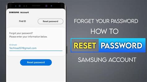 How To Reset Password Samsung Account Forget Your Password Youtube