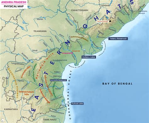 Andhra Pradesh Physical Map Upsc