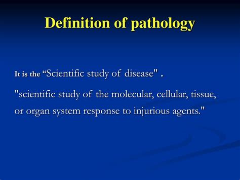 Ppt Introduction To Pathology Powerpoint Presentation Free Download