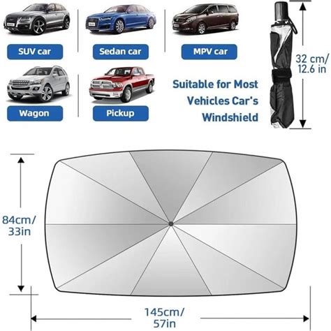 Foldable Car Windshield SunShade Umbrella