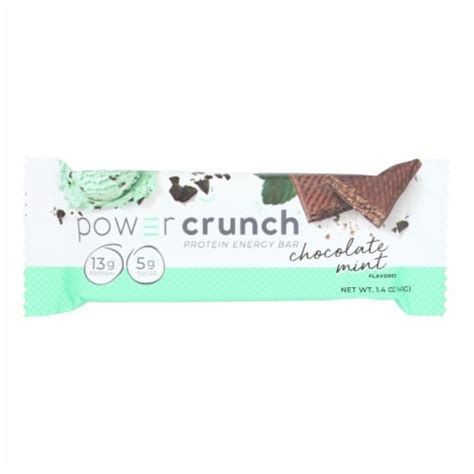Power Crunch Protein Bars Chocolate Mint Original 40 Grm Case Of