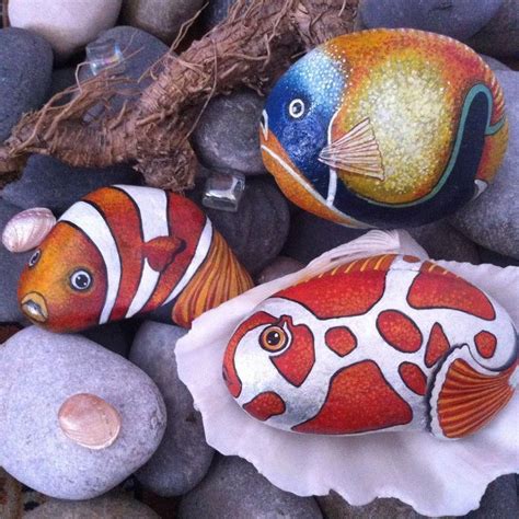 25 Best Fish Painted Rocks Ideas