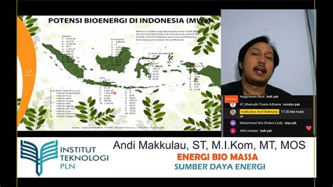 ENERGI BIO MASSA SUMBER DAYA ENERGI KELAS AF ITPLN 20222 YouTube