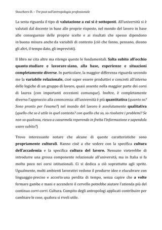 Tre Post Sull Antropologia Professionale Pdf