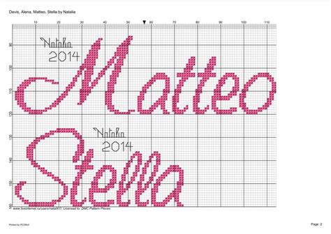 Matteo Stella Punto Croce Lettere Punto Croce Lettere A Punto Croce