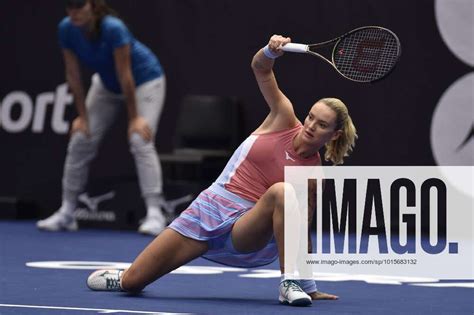 Czech Tereza Martincova In Action During The Wta Tennis Damen Agel