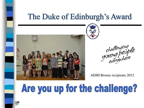 Ppt The Duke Of Edinburghs Award Powerpoint Presentation Free