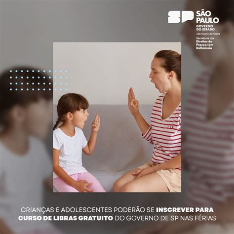 Crian As E Adolescentes Poder O Se Inscrever Para Curso De Libras