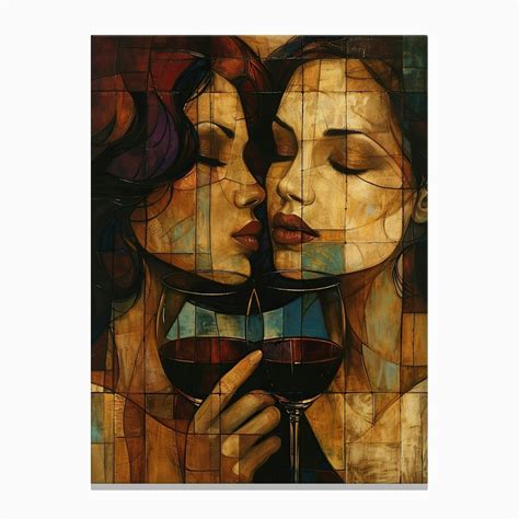 Two Women Kissing 10 Canvas Print By Artcanvasquest Fy