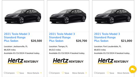 Hertz Is Selling Its Fleet Of Rental Tesla Model S For Cheap