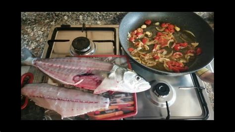 Ricetta Paccheri Al Pesce Serra Dalla Spiaggia Alla Cucina YouTube