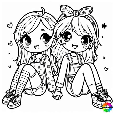 33 Magnifique Bff Coloriages Gratuits à Imprimer